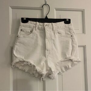 ZARA DISTRESSED WHITE DENIM